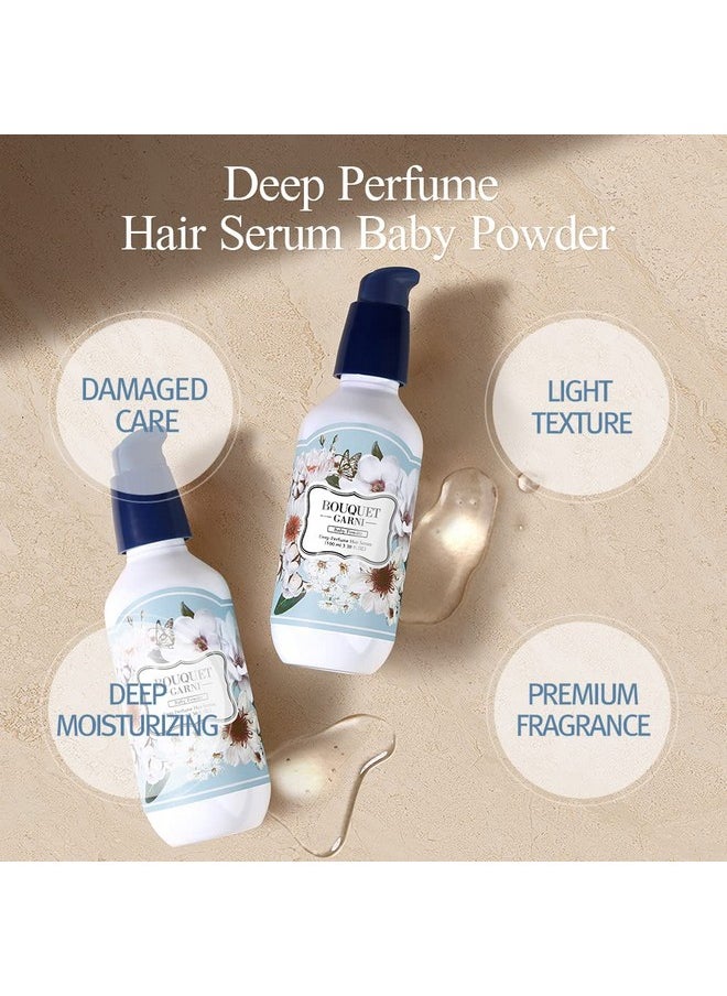 Bouquet Garni Deep Perfume Hair Serum Baby Scent Fragrance - Anti-Frizz Hair, Quick Absorption, Long-lasting (Containing Amino acids, Proteins, Hyaluronic Acids, Vegan Oils) - 3.4 oz