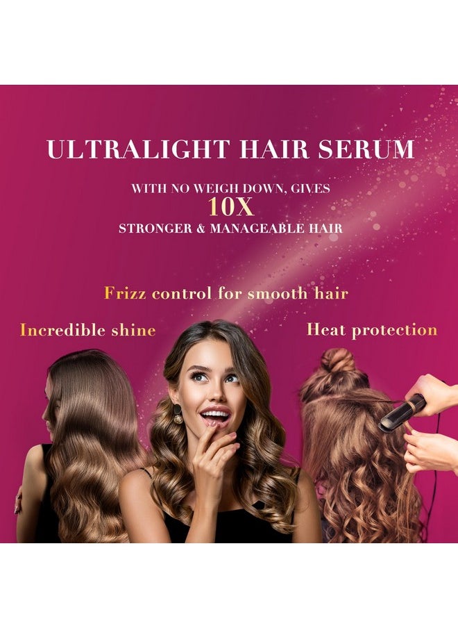 Livon Hair Serum for Men & Women | Sulphate & Paraben free| For All Hair Types | Lightweight & Non Greasy | Organic Onion Repairing Serum Oil | Enriched with Almond & Floral Extracts | 3.3 Fl. oz