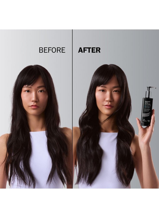TRUSS Night Spa Serum - Anti Aging Damaged Hair Treatment with 100% Vegan Wax Base - Anti Frizz Hair Serum for Extra Shine, Moisture and Elasticity - (250 ml)