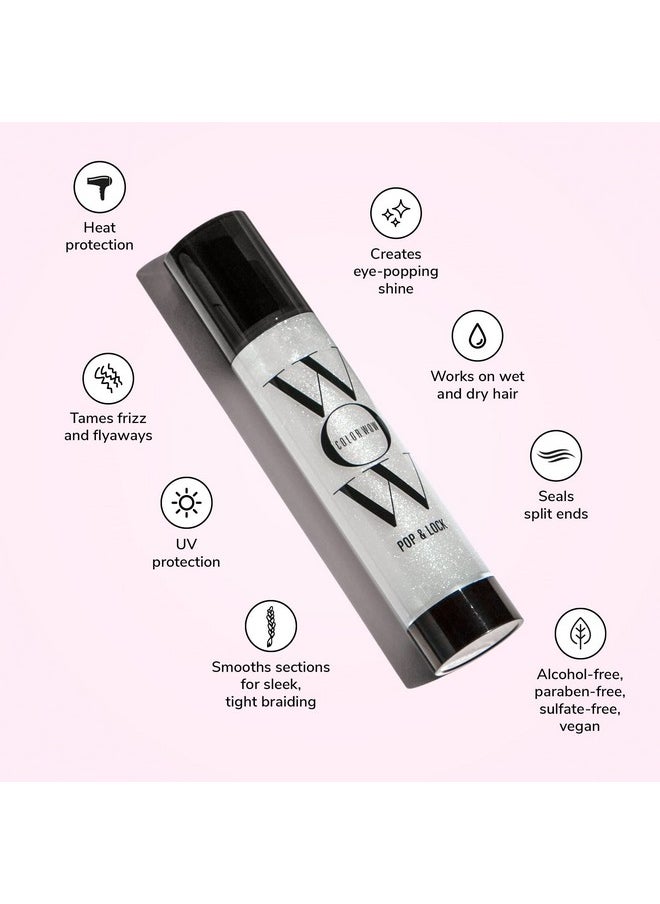 COLOR WOW Pop + Lock High Gloss Finish - Frizz Control Serum | Prevent Color Fade, Seal Split Ends, and Add Gloss | Get Silky, Shiny Hair!
