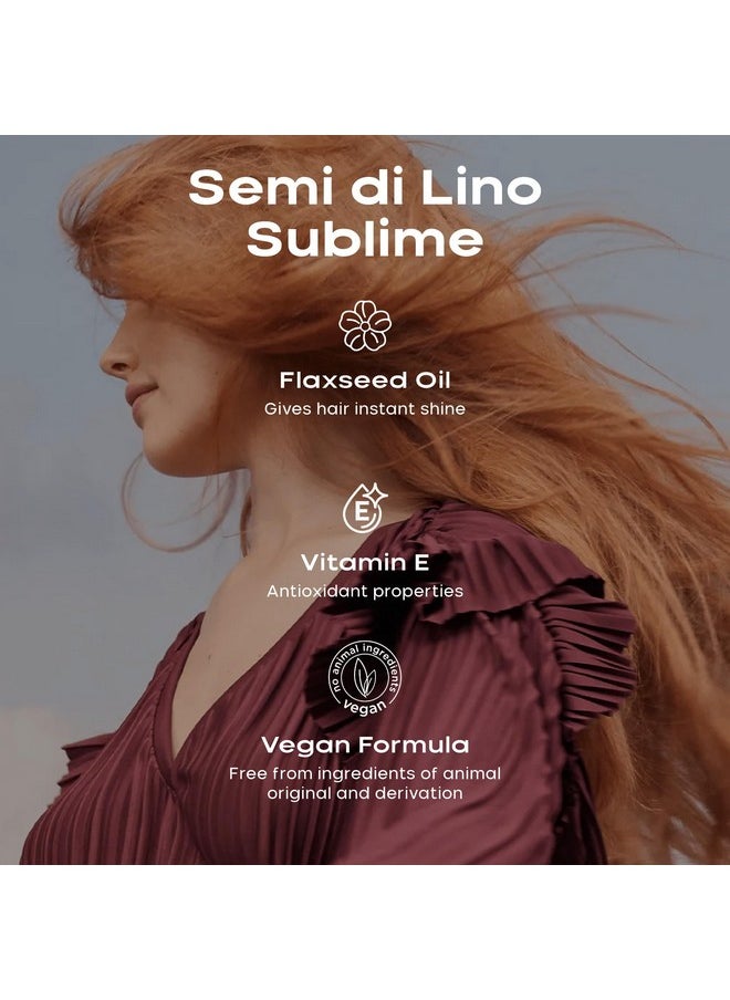 Alfaparf Milano Semi di Lino Sublime Cristalli Liquidi Hair Oil Serum with Thermal Protection - Anti Frizz Hair Serum & Smoothing Heat Protectant Spray with Vitamin E for Frizzy Hair (0.51 oz / 15 ml)