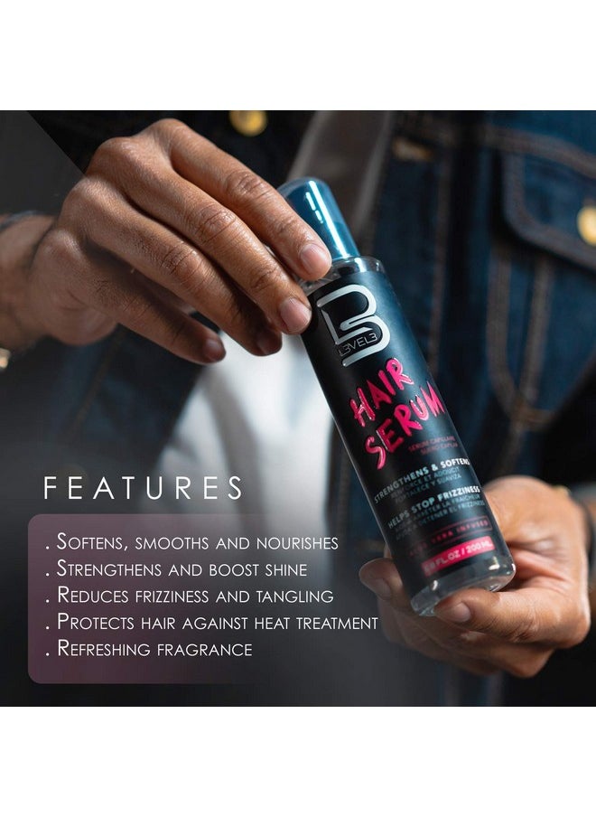 L3 Level 3 Hair Serum - Repairs your Damaged Hair - Softens and Smoothing - Level Three Hair Smoothing Serum - Reduces Frizziness (6.8 oz, Hair Serum)