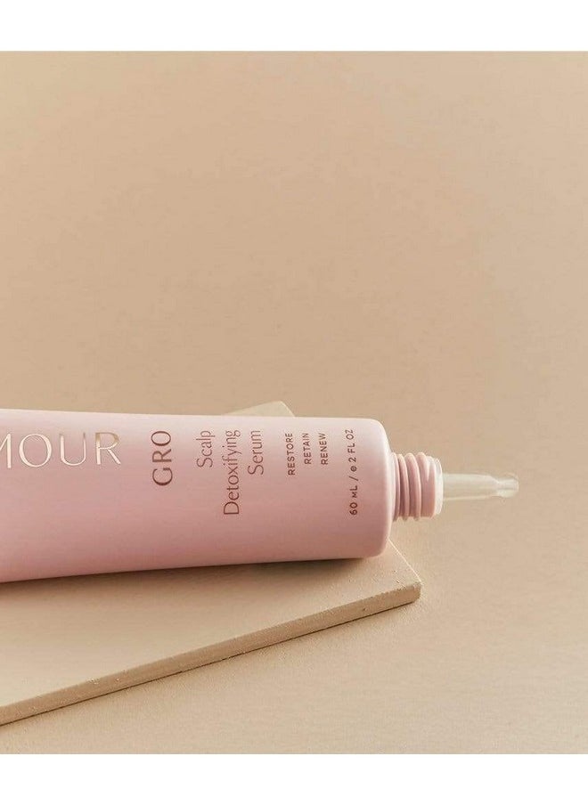 VEGAMOUR GRO Scalp Detoxifying Serum, Scalp Serum with Zinc PCA Removes Buildup & Soothes Scalp, Natural Citrus Scent, 2 fl. oz.