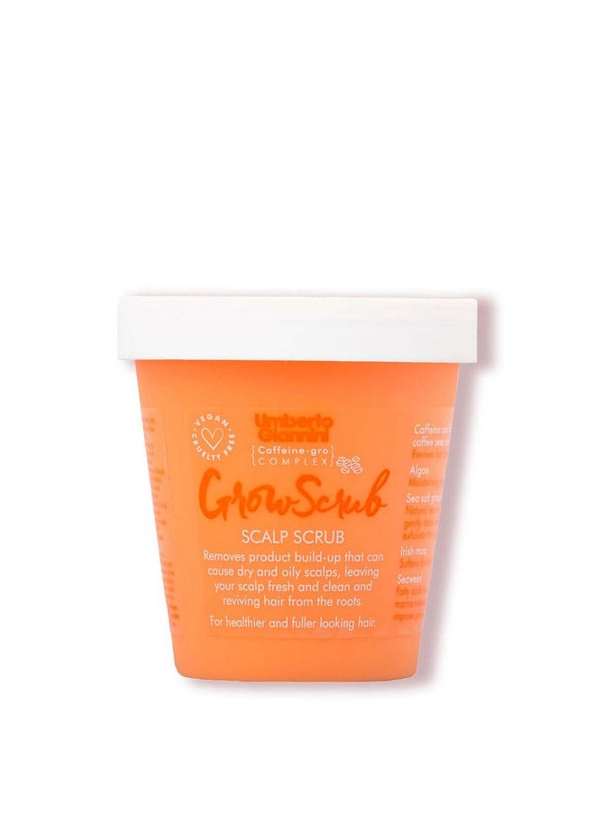 Umberto Giannini Grow Long Hair Growth Scrub Treatment - Vegan & Cruelty Free Grow Scrub Scalp Exfoliator with Caffeine-Gro Complex