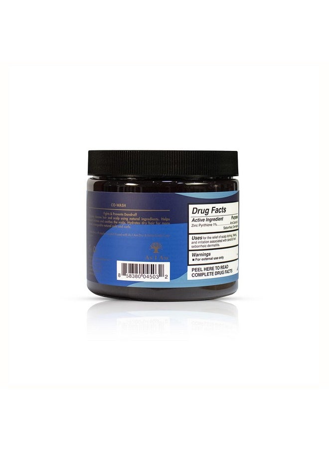 As I Am Dry & Itchy Scalp Care Cowash - 16 ounce - Enriched with Zinc Pyrithione, Olive Oil, and Tea Tree Oil - Fights Dandruff and Seborrheic Dermatitis