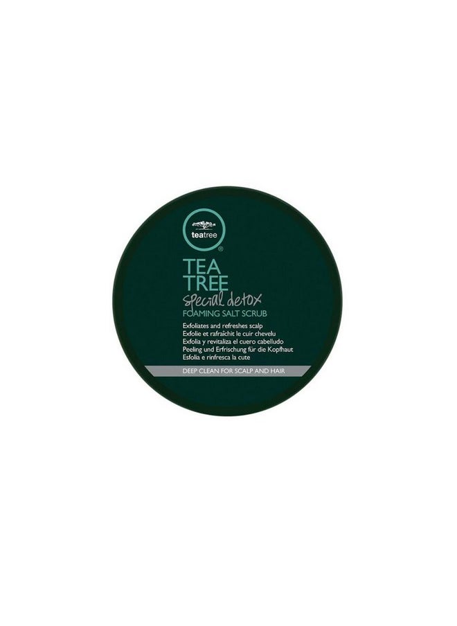 Tea Tree Special Detox Foaming Salt Scrub, Exfoliates, Refreshes Scalp, For All Hair Types, 6.5 oz.