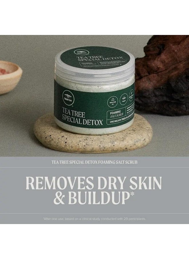 Tea Tree Special Detox Foaming Salt Scrub, Exfoliates, Refreshes Scalp, For All Hair Types, 6.5 oz.