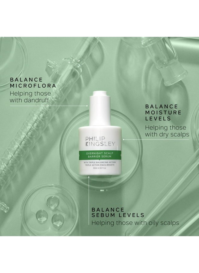 PHILIP KINGSLEY Overnight Hydrating Hair Scalp Serum Hydration Treatment for Dry, Itchy, Flaky, Oily Scalps, with Aloe Vera, Triple Balancing Action, Scalp Care Products, 2.02 fl oz