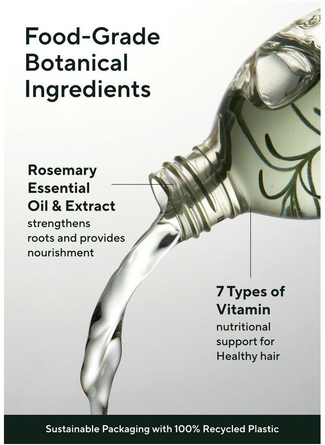 AROMATICA Rosemary Root Enhancer 3.38oz / 100ml - Scalp Nourishing with Food-graded Rosemary Oil - Relieves Itchy, Dry, Flaky Scalp - Free from Sulfate, Silicone, and Paraben