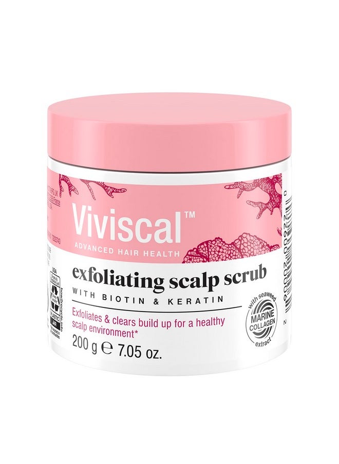 Viviscal Exfoliating Scalp Scrub, Clarifying Scrub with Biotin & Keratin, Promote Fuller & Healthier Hair Growth, Gentle Exfoliating Scalp Treatment, 200g (7.05 oz.)