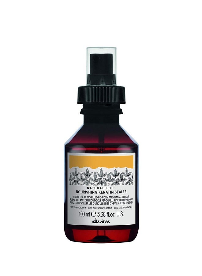 Davines Naturaltech NOURISHING Keratin Sealer, No Rinse Softening And Protection to Strengthen And Defend Against Split Ends, 3.38 Fl. Oz.