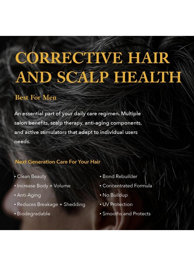 Corrective, Daily Leave In Treatment, Scalp Health & Hair Growth Topical for Men for Healthy Scalp & Hair Regrowth, 2 oz