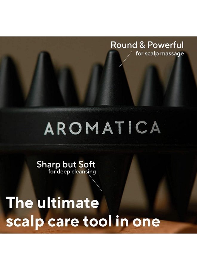 AROMATICA Dual Scalp Care Shampoo Brush - Retrieve Nourished Hair with Scalp Scaling and Deep Cleansing
