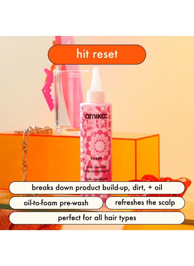 Amika Reset Pink Charcoal Scalp Cleansing Oil Unisex 6.7 oz (Pack of 1)