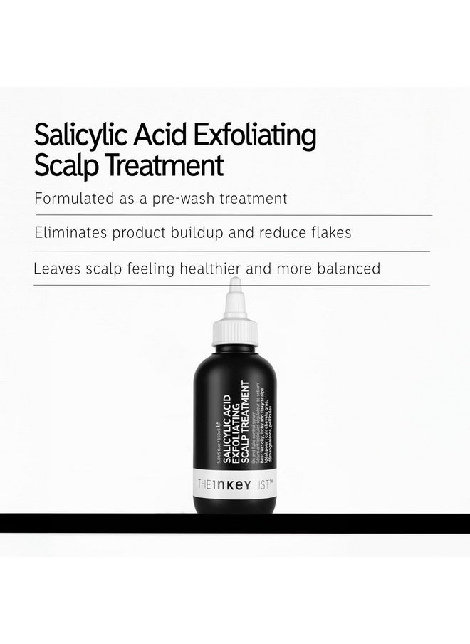 The INKEY List Salicylic Acid Exfoliating Scalp Treatment, Pre-Wash Salicylic Acid for Scalp, Helps Flaky, Itchy-Feeling Scalps and Hair Product Buildup, 5.07 fl oz