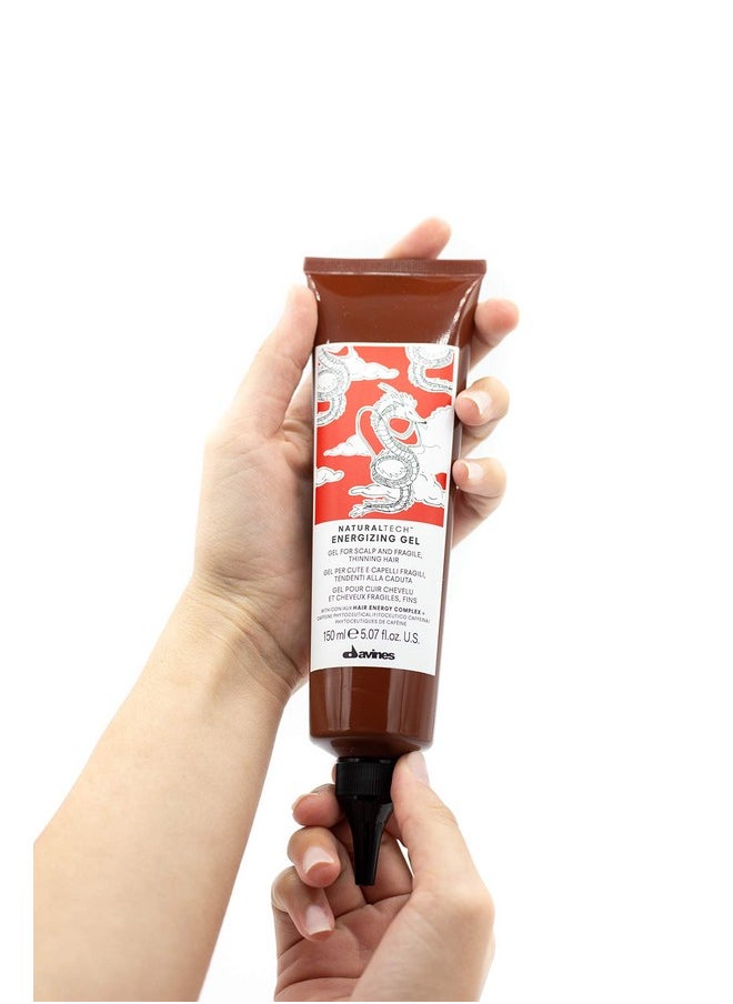 Davines Naturaltech ENERGIZING Gel, Revitalize Thin And Fragile Hair, Light Styling Effect, 5.07 Fl. Oz.