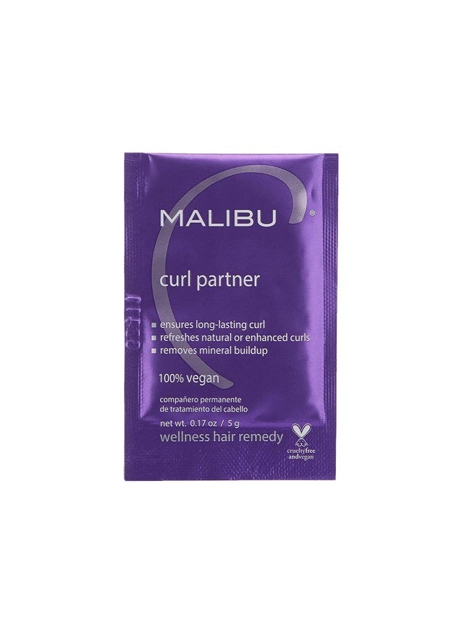 Malibu C Curl Partner Wellness Remedy (1 Packet) - Removes Mineral Build up for Healthier + Bouncier Curly Hair - Contains Gentle Antioxidants for Curly Hair Care