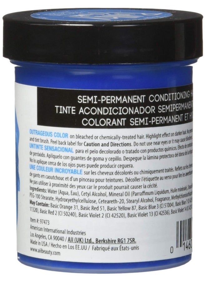 Jerome Russell Punky Colour Semi Permanent Conditioning Hair Color, Lagoon Blue), 100ml