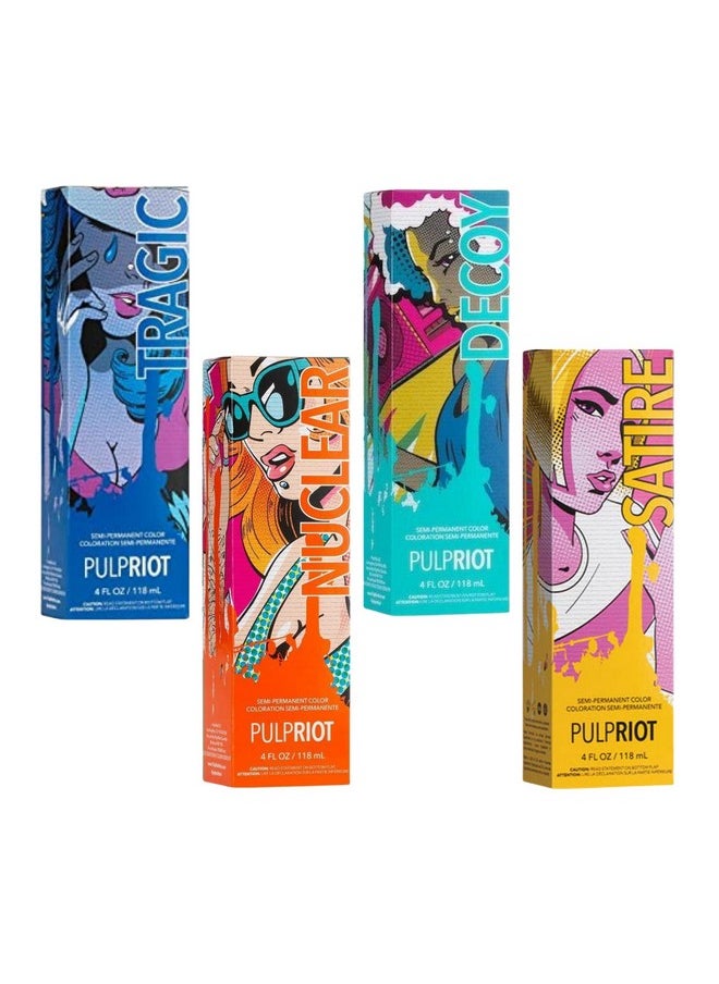 Pulp Riot Semi-Permanent Hair Color 4oz - NeoPop Nuclear