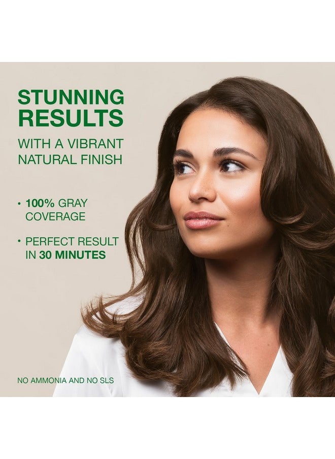 Naturigin Permanent Hair Dye, 4.0 Brown, Ammonia and Paraben Free, up to 100% Gray Hair Coverage, Long Lasting, Vegan, Cruelty Free