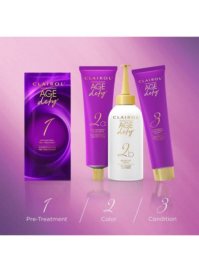 Clairol Age Defy Permanent Hair Dye, 6 Light Brown Hair Color, 1 Count