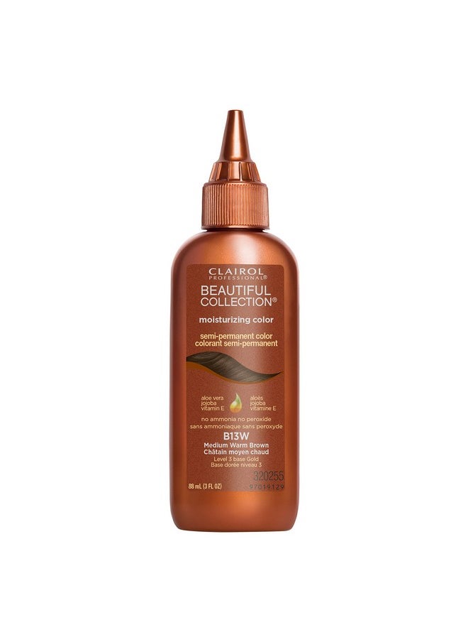 Clairol Professional Beautiful Collection Hair Color, 13w Medium Warm Brown, 3 oz