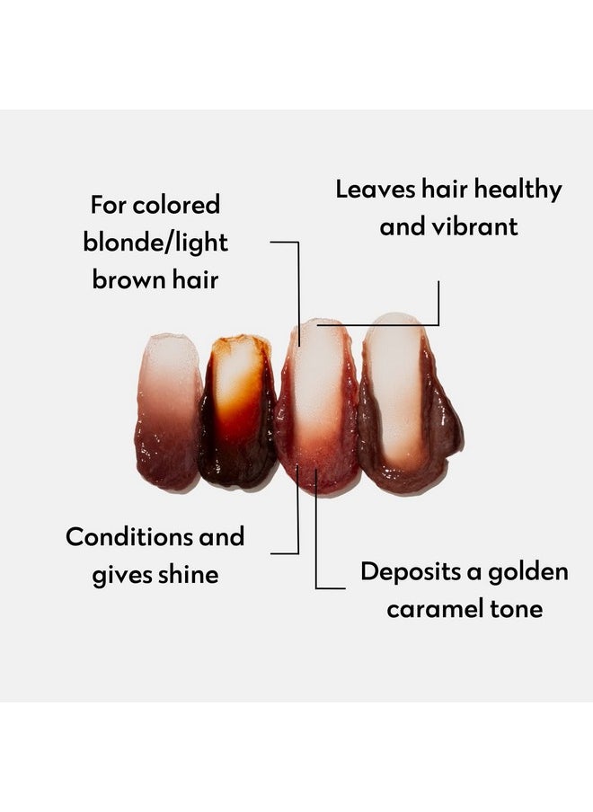 Four Reasons Color Mask - Caramel - (27 Colors) Toning Treatment, Color Depositing Conditioner, Tone & Enhance Color-Treated Hair - Semi Permanent Hair Dye, Vegan and Cruelty-Free, 6.76 fl oz