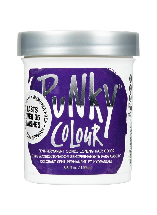 Punky Plum Semi Permanent Conditioning Hair Color, Vegan, PPD and Paraben Free, lasts up to 25 washes, 3.5oz