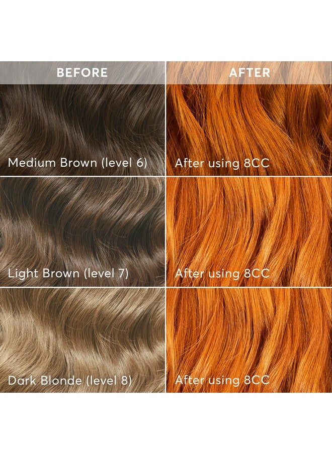 Madison Reed Radiant Hair Color Kit, Dark Copper Blonde for 100% Gray Coverage, Ammonia-Free, 8CC Matera Marigold, Permanent Hair Dye, Pack of 1