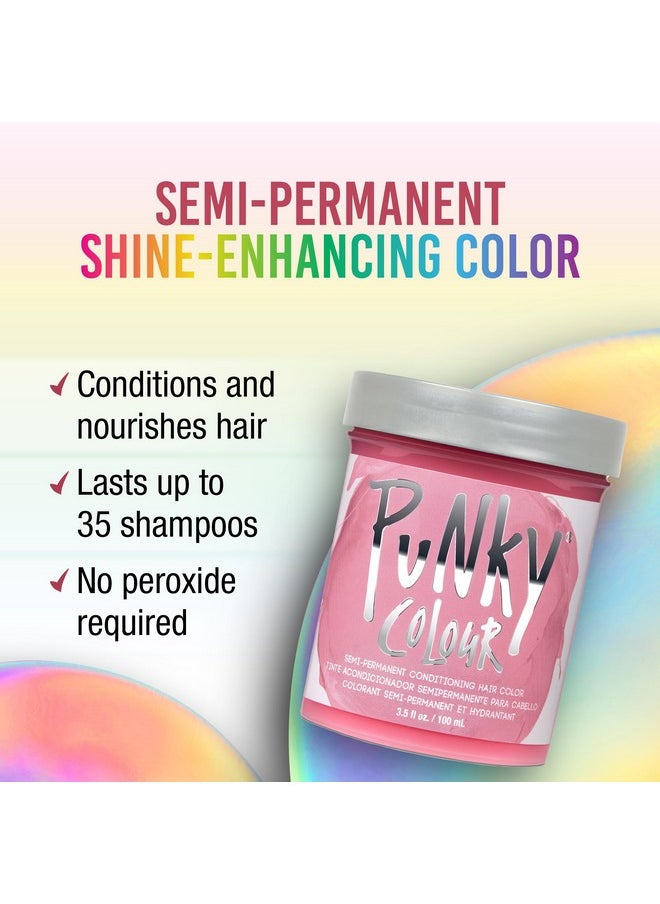 Punky Cotton Candy Semi Permanent Conditioning Hair Color, Vegan, PPD and Paraben Free, lasts up to 35 washes, 3.5oz