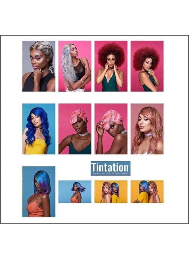 Kiss Tintation Semi-Permanent Hair Color Treatment 148 mL (5 US fl.oz) (Jet Black)