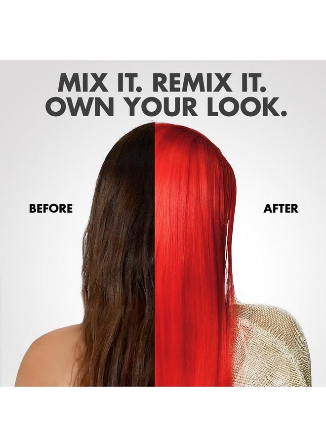 Got2b Color Remix, Customizable Semi-Permanent Hair Color, 092 Radical Red