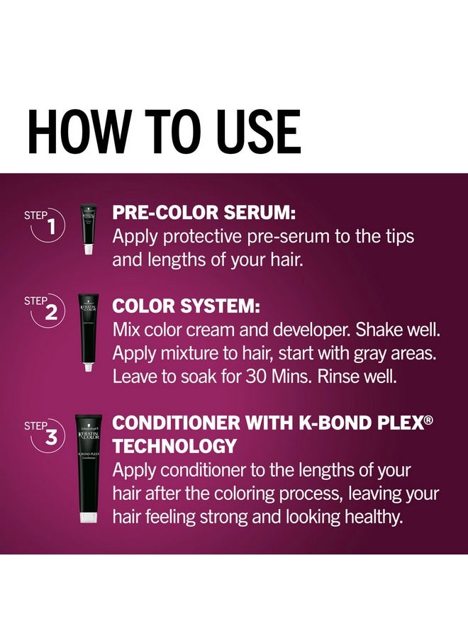 Schwarzkopf Keratin Color Permanent Hair Color, 6.0 Delicate Praline,1 Application-Professionally Inspired Permanent Hair Dye,for up to 80% Less Breakage vs Untreated Hair and up to 100% Gray Coverage