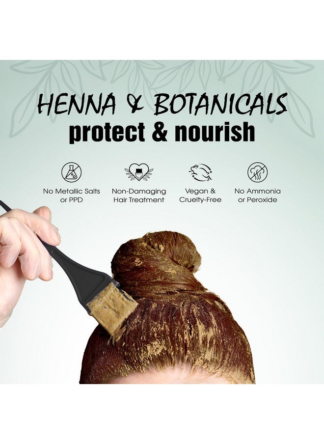 Light Mountain Henna Hair Color & Conditioner, Color the Gray - Medium Brown Hair Dye for Men/Women, 2-Step Chemical-Free, Semi-Permanent Hair Color for White, Gray, and Blonde Hair, 7 Oz (Pack of 2)