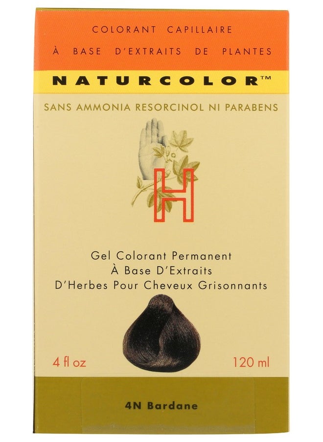 naturcolor Haircolor Hair Dye - Burdock, 4 Fl Oz (4N)
