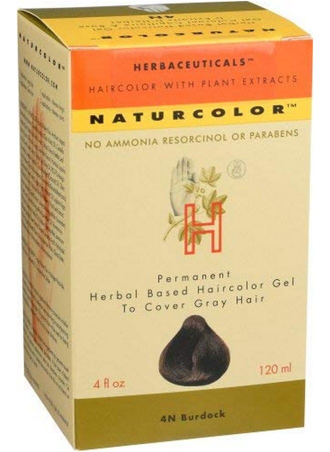 naturcolor Haircolor Hair Dye - Burdock, 4 Fl Oz (4N)