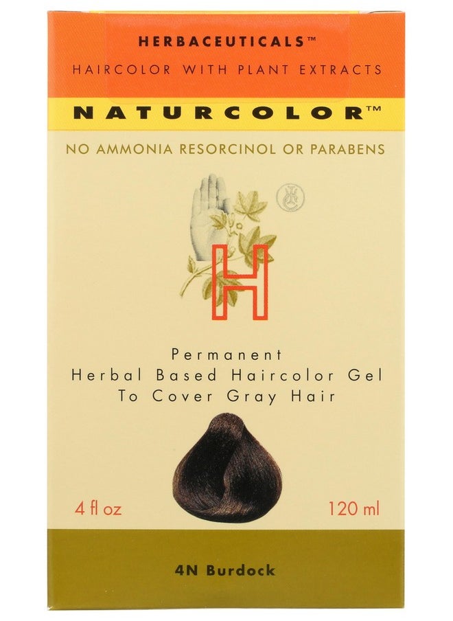 naturcolor Haircolor Hair Dye - Burdock, 4 Fl Oz (4N)