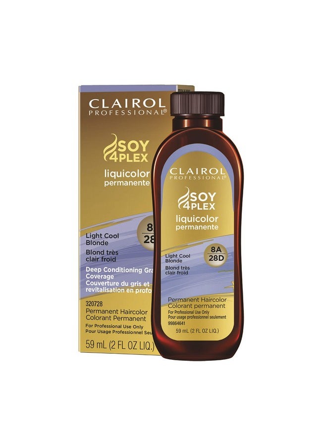 Clairol Professional Permanent Liquicolor, 8a Light Cool Blonde, 2 oz. - Packaging May Vary