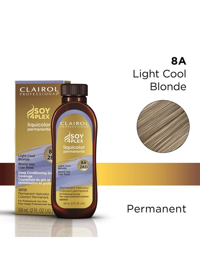 Clairol Professional Permanent Liquicolor, 8a Light Cool Blonde, 2 oz. - Packaging May Vary
