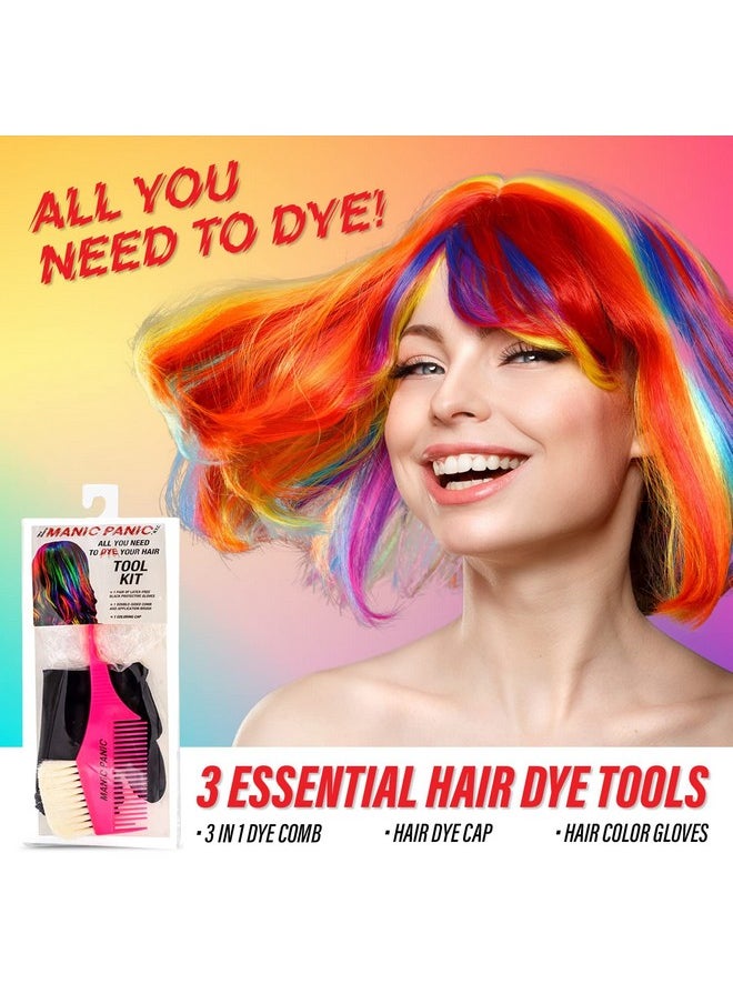 Manic Panic Hair Dye Tool Kit - Hair Dye Kit - Hair Coloring Kit Comes With Hair Dye Nitrile Gloves, Dye Brush/Comb Applicator, Hair Dye Cap - All You Need DYE Tools