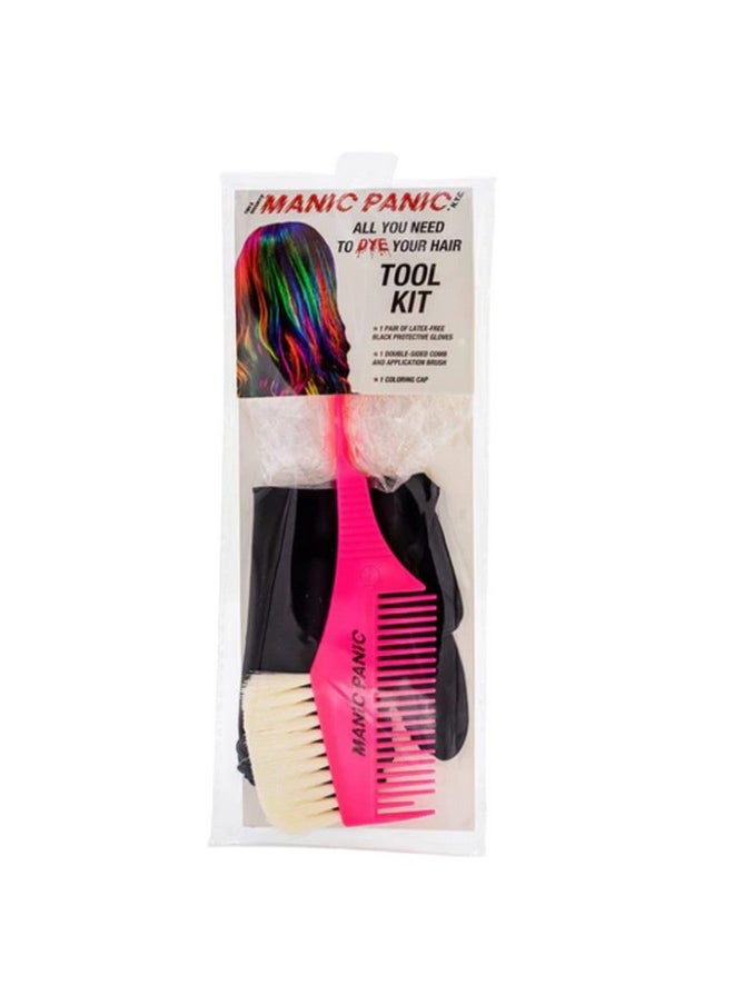 Manic Panic Hair Dye Tool Kit - Hair Dye Kit - Hair Coloring Kit Comes With Hair Dye Nitrile Gloves, Dye Brush/Comb Applicator, Hair Dye Cap - All You Need DYE Tools
