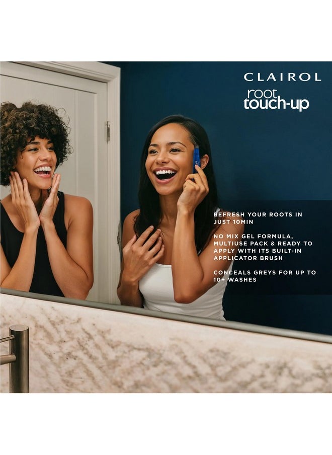Clairol Root Touch-Up Semi-Permanent Hair Color Blending Gel, 4 Dark Brown, Pack of 2