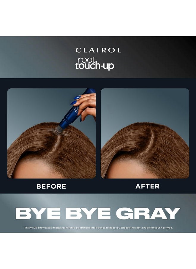 Clairol Root Touch-Up Semi-Permanent Hair Color Blending Gel, 4 Dark Brown, Pack of 2