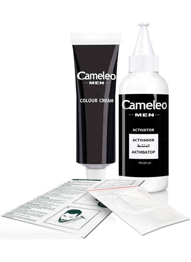 Cameleo Men Color Cream For Hair, Beard and Moustache (Light Brown)