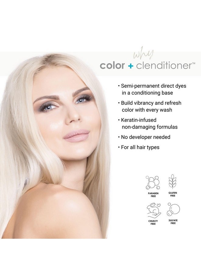 Keracolor Clenditioner PLATIUM Hair Dye - Semi Permanent Hair Color Depositing Conditioner, Cruelty-free, 12 Fl. Oz.