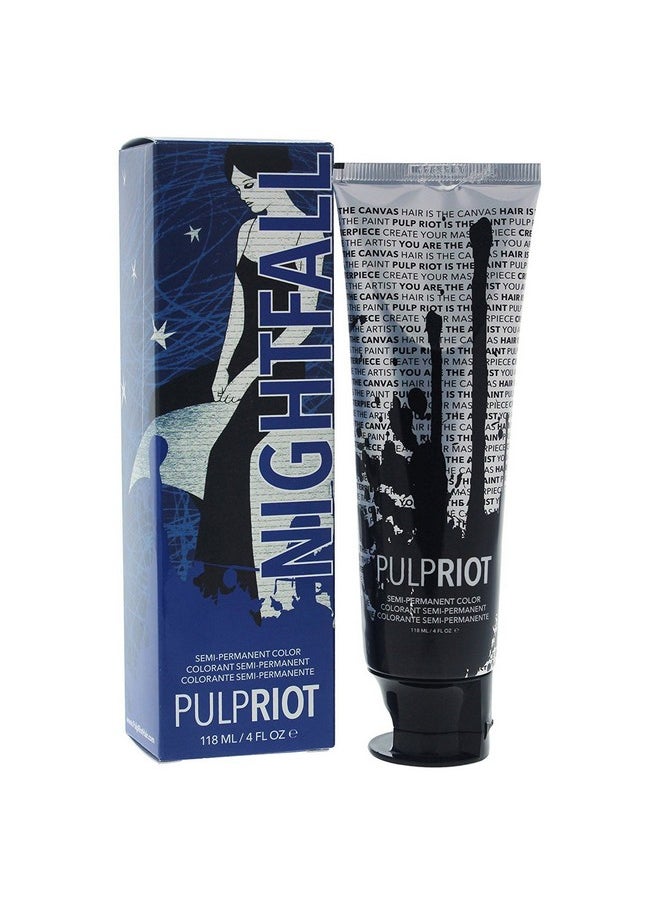Pulp Riot Semi-Permanent Hair Color for Unisex, Nightfall Blue, 4 Ounce
