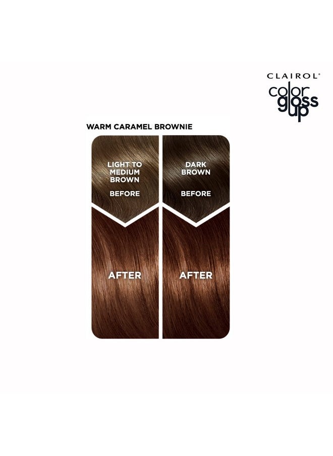 Clairol Color Gloss Up Temporary Hair Dye, Warm Caramel Brownie Hair Color, Pack of 1