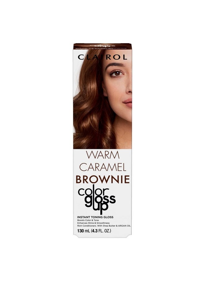 Clairol Color Gloss Up Temporary Hair Dye, Warm Caramel Brownie Hair Color, Pack of 1