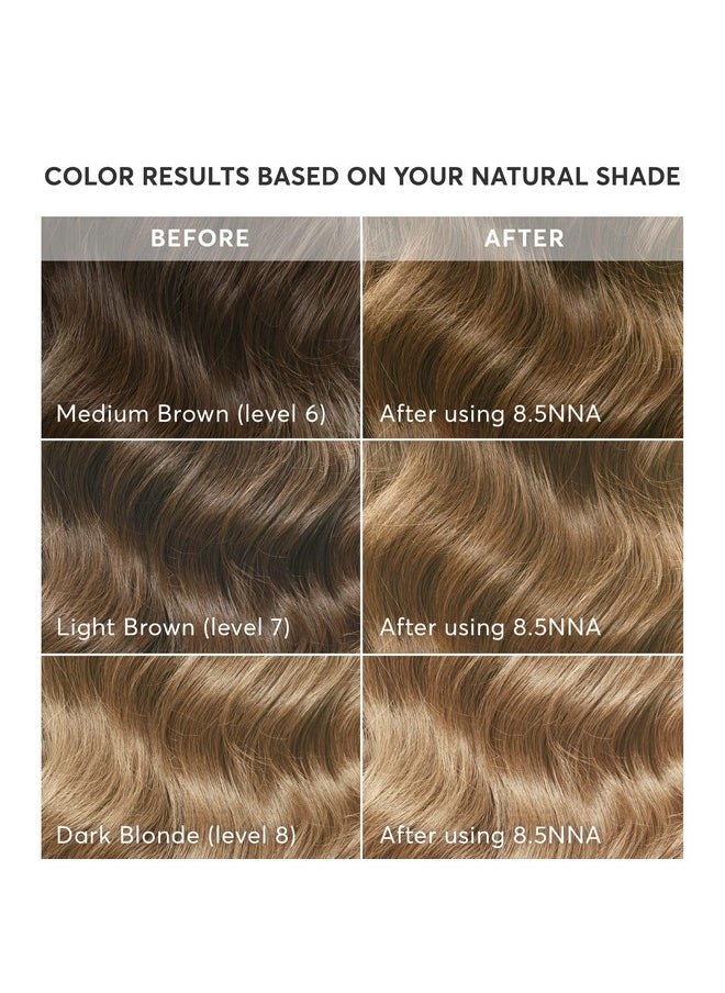 Madison Reed Radiant Hair Color Kit, Dark Neutral Blonde for 100% Gray Coverage of Resistant Gray Hair, Ammonia-Free, 8.5NNA Lusia Dark Blonde, Permanent Hair Dye, Pack of 1