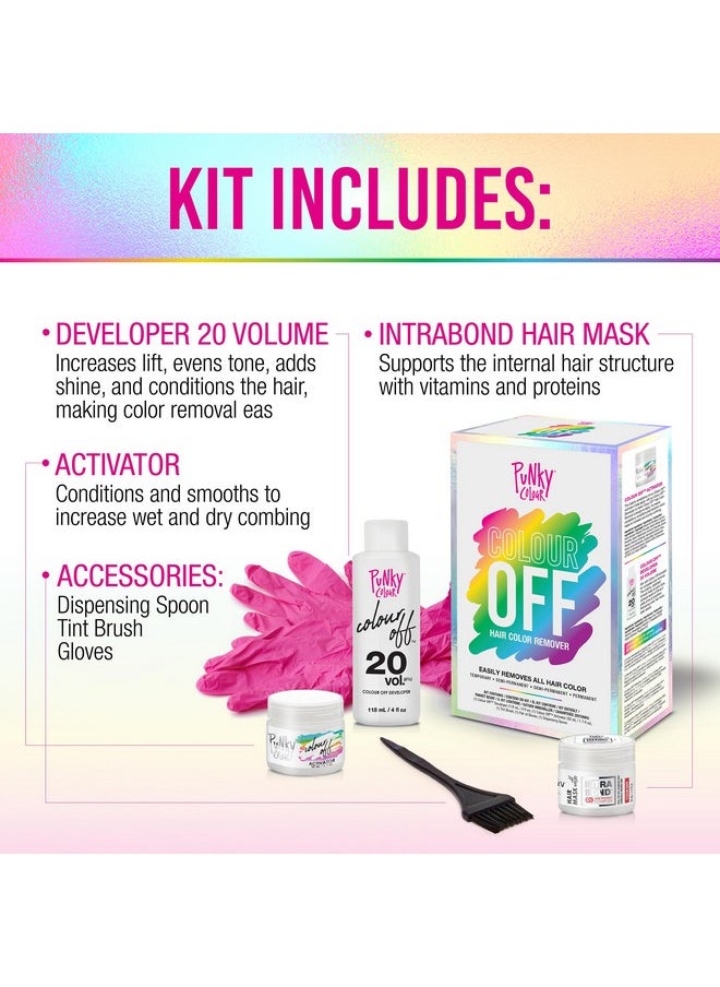 Punky Color Colour Off Kit Hair Color Remover For Temporary, Semi-permanent, Demi-permanent And Permanent Hair Dye